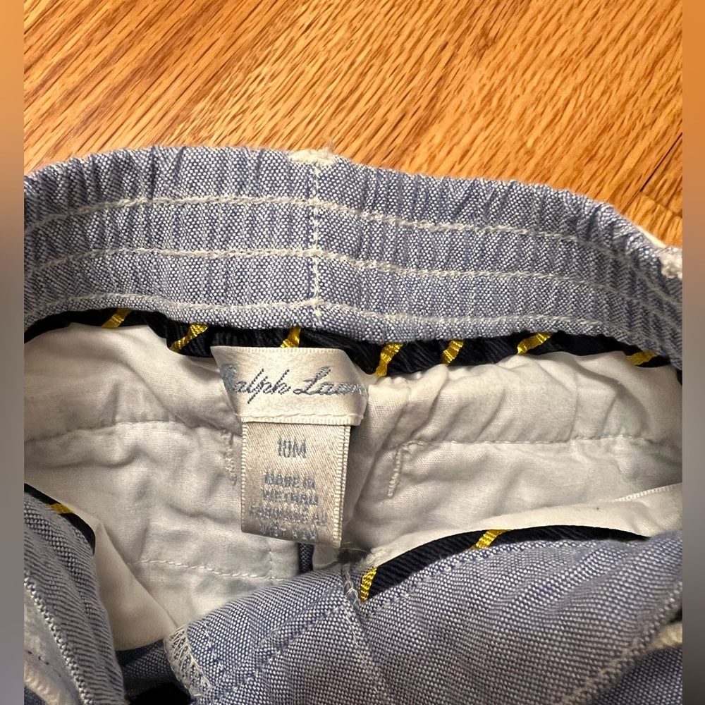 Ralph Lauren Light Blue Linen Pants 18M - Picture 3 of 5
